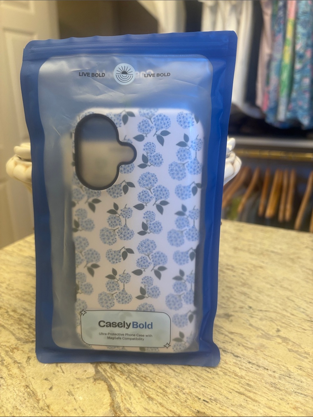 Blue Hydrangeas Phone Case -fits iPhone 16